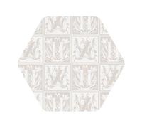 Vintage Pattern Premium Leather Coaster Set â€“ 4-Piece Soft Pvc Leather Drink Coasters (10Ã-10 Cm), Single-Sided Full-Print Design, Heat-Resistant & Stain-Proof For Kitchen, Dining Room & Office Use