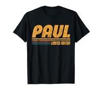 Vintage Paul First Name Retro Groovy Personal Paul Men Dad T-Shirt
