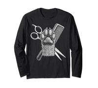 Vintage Paw Salon Tools Pet Grooming Dog Groomer Long Sleeve T-Shirt