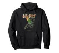 Vintage Peach-Faced Lovebird Bird Watching Nature Love Birds Pullover Hoodie