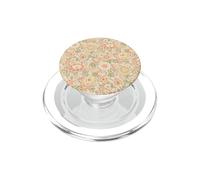 Vintage Peach Floral Sage Green Folk Botanical Boho PopSockets PopGrip for MagSafe