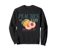 Vintage Peach Local Market Cottagecore Fruit Lover Sweatshirt