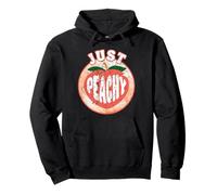 Vintage Peachy: Retro Summer Georgia Peaches Pullover Hoodie