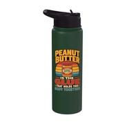 Vintage Peanut Butter Sandwich Peanut Spread Stainless Steel Insulated Water Bottle