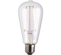 VINTAGE PEAR LED Filament Light Bulb CLEAR GLASS E27 Screw 2W Warm White Lamp Loops White One Size
