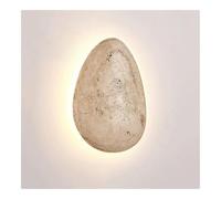 Vintage Pebble Stone Wall Light Mid Century Yellow Travertine LED Wall Sconce Modern Nordic Farmhouse Wall Lamp for Stairs