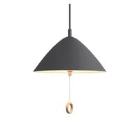 Vintage Pendant Kitchen Island Cone Matte Metal Hang Lamp Unique Japanese-Style Elegant Chandeliers Industrial Light for Bedroom Dining Room Decoration(A Gray,40CM)