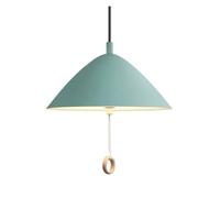 Vintage Pendant Kitchen Island Cone Matte Metal Hang Lamp Unique Japanese-Style Elegant Chandeliers Industrial Light for Bedroom Dining Room Decoration(Blue,27CM)