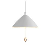 Vintage Pendant Kitchen Island Cone Matte Metal Hang Lamp Unique Japanese-Style Elegant Chandeliers Industrial Light for Bedroom Dining Room Decoration(White,27CM)