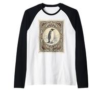 Vintage Penguin Antarctic Wildlife Raglan Baseball Tee