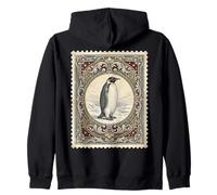Vintage Penguin Antarctic Wildlife Zip Hoodie