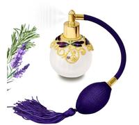 Vintage Perfume Bottle, Refillable Atomizer - Portable Glass Perfume Spray with Rhinestone Enamel Decoration, Fine Mist Sprayer for Essential Oils, Lotion, Toner-Travel Perfume Bottle for Women(50ml)