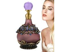 Vintage Perfume Bottles -Retro Decorative Flacons, Scented Oil Jars, Artistic Refillable Canisters, Stylish Aroma Holders | Perfume Bottle Collection With Ornament For Bridal Party Room Decoration