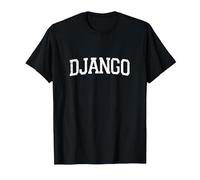 Vintage Personalized Name Classic Django T-Shirt, Men, Black, X-Large