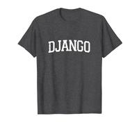 Vintage Personalized Name Classic Django T-Shirt, Men, Dark Heather Grey, Small