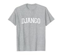 Vintage Personalized Name Classic Django T-Shirt, Men, Heather Grey, Small