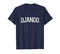 Vintage Personalized Name Classic Django T-Shirt, Men, Navy Blue, X-Large
