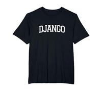 Vintage Personalized Name Classic Django T-Shirt, Men's Big and Tall, Black, 5X Tall