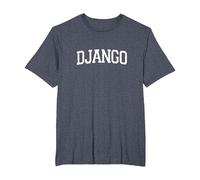 Vintage Personalized Name Classic Django T-Shirt, Men's Big and Tall, Heather Blue, 4X Tall