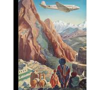 Vintage Peru Machu Picchu travel poster composition notebook: 7.5" x 9.25" 110 page lined notebook for journaling, story writing, homework, doodling, ... sketching (Vintage travel theme notebooks)