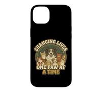 Vintage Pet Rescue Design Changing Lives One Paw At A Time Case for iPhone 14 Plus