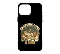 Vintage Pet Rescue Design Changing Lives One Paw At A Time Case for iPhone 16 Pro Max