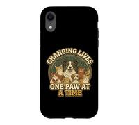 Vintage Pet Rescue Design Changing Lives One Paw At A Time Case for iPhone XR
