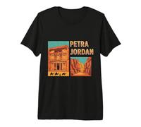Vintage Petra Jordan Travel Souvenir Landmark Tourist Gift Premium T-Shirt