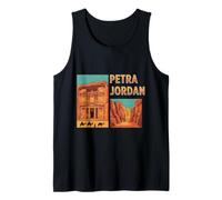Vintage Petra Jordan Travel Souvenir Landmark Tourist Gift Tank Top