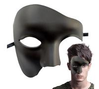 Vintage Phantom Face Cover Half Face Cover - Half Face Cover | Adjustable Phantom Costume with Comfortable Fit for Carnival, Masquerade, Wedding, Cosplay Party, Halloween