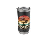 Vintage Pharmacy Technician Stainless Steel Insulated Tumbler