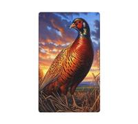 Vintage Pheasant Single Toggle Blank Wall Plate Light Switch Cover Decorative 1 Gang for Kitchen Room Bathroom Size 11.4x7cm