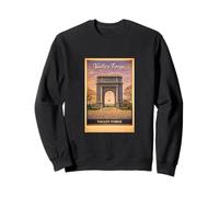 Vintage Philadelphia Valley Forge Arch Aerial USA Travel Art Sweatshirt