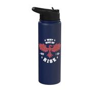 Vintage Phoenix Fenix Why Give Up When I Can Rise Stainless Steel Insulated Water Bottle