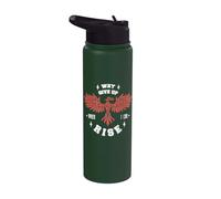 Vintage Phoenix Fenix Why Give Up When I Can Rise Stainless Steel Insulated Water Bottle