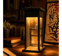 Vintage Phone Booth Ambient Lamp, Retro Tall Telephone Booth Table Lamp with Warm LED Light,Classic Vintage Telephone Booths Lamps for Bedroom, Home Office, Study Room, Bar Décor