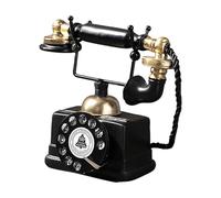 Vintage Phone Decor - Home Phone Ornament Decor | Resin Old Fashioned Phones For Shelves | Old-fashioned Decorative Home Phones For Seniors | Working Tees