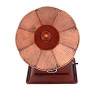 Vintage Phonograph Decor Retro Antique Gramophone Model Exquisite Iron Craftsmanship Home Table Desk Ornament Collectible Artwork Gift Idea 16x17x21cm
