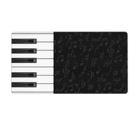 Vintage Piano Keys Music Notes,Mouse Pad Large Desk Pad Computer Keyboard Mouse Mat With Non Slip Rubber Base 40 x 70 cm