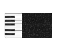 Vintage Piano Keys Music Notes,Mouse Pad Large Desk Pad Computer Keyboard Mouse Mat with Non Slip Rubber Base 40 x 70 cm