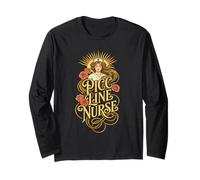 Vintage PICC Line Nurse Long Sleeve T-Shirt
