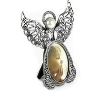 Vintage Picture Frame, 2x3 Vintage Metal Photo Frame, Desktop Angel Wings Picture Frame