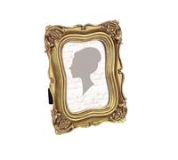 Vintage Picture Frame 4x6 Inch, Luxury Antique Photo Frames with Glass Front, Tabletop Wall Hanging, Gold