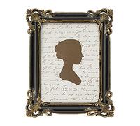 Vintage Picture Frame 5x7 Inch, Luxury Antique Photo Frames with Glass Front, Photo Display, Tabletop Wall Hanging, Gift Ideas, Black and Gold