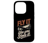 Vintage Pilot Fly It Like You Stole It Aviation Lovers Case for iPhone 14 Pro
