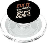 Vintage Pilot Fly It Like You Stole It Aviation Lovers PopSockets PopGrip for MagSafe