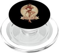 Vintage Pin-Up Devil Girl Retro She-Devil Demoness Classic PopSockets PopGrip for MagSafe
