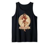 Vintage Pin-Up Devil Girl Retro She-Devil Demoness Classic Tank Top