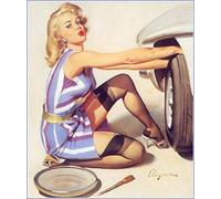 Vintage Pin Up Girl Poster 0010 Various Sizes (A3 Size 29 x 42 cms)
