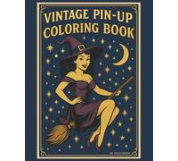 Vintage Pin Up Witch Coloring Book